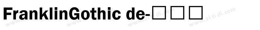 FranklinGothic de字体转换